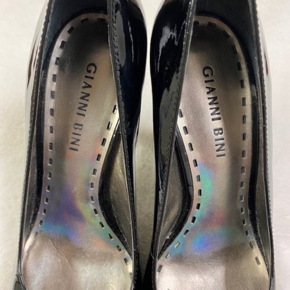 Gianni Bini Patent Leather Platform Stiletto Heels, LIKE NEW, size 8M - Picture 4 of 11